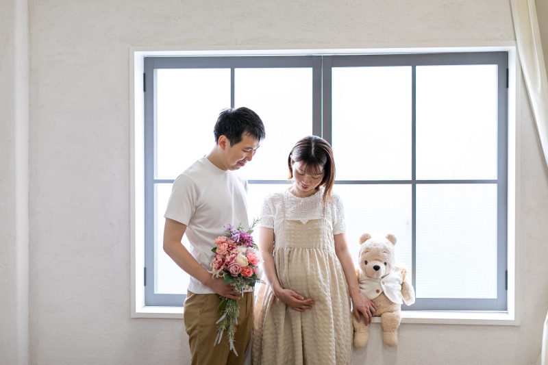 マタニティ撮影で2度目の来館