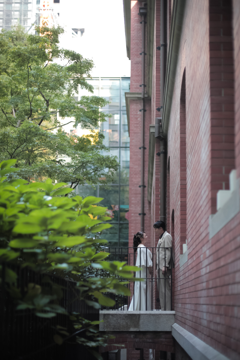 二人で見つめ合い