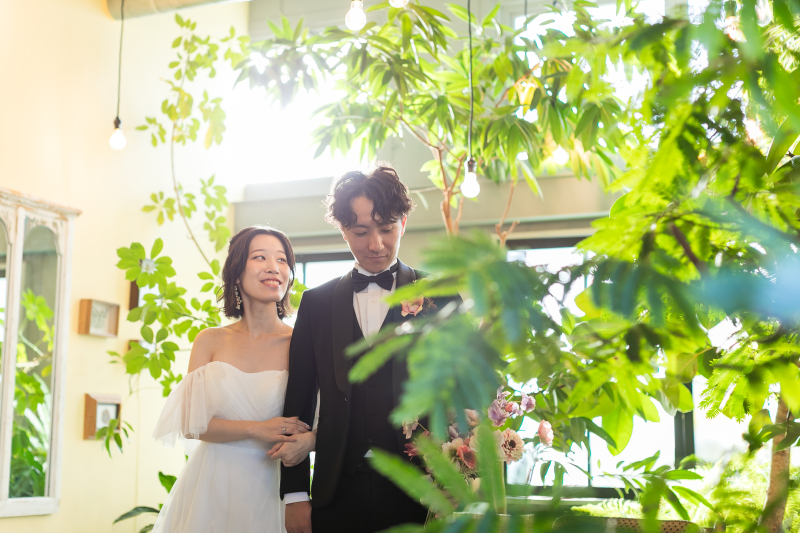 ご新婦様が見つめて