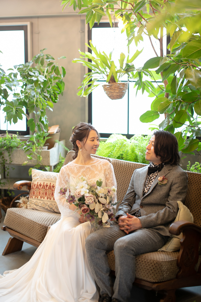 見つめあうと笑顔になるふたり