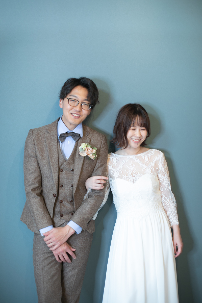 腕を組んで、幸せいっぱい!