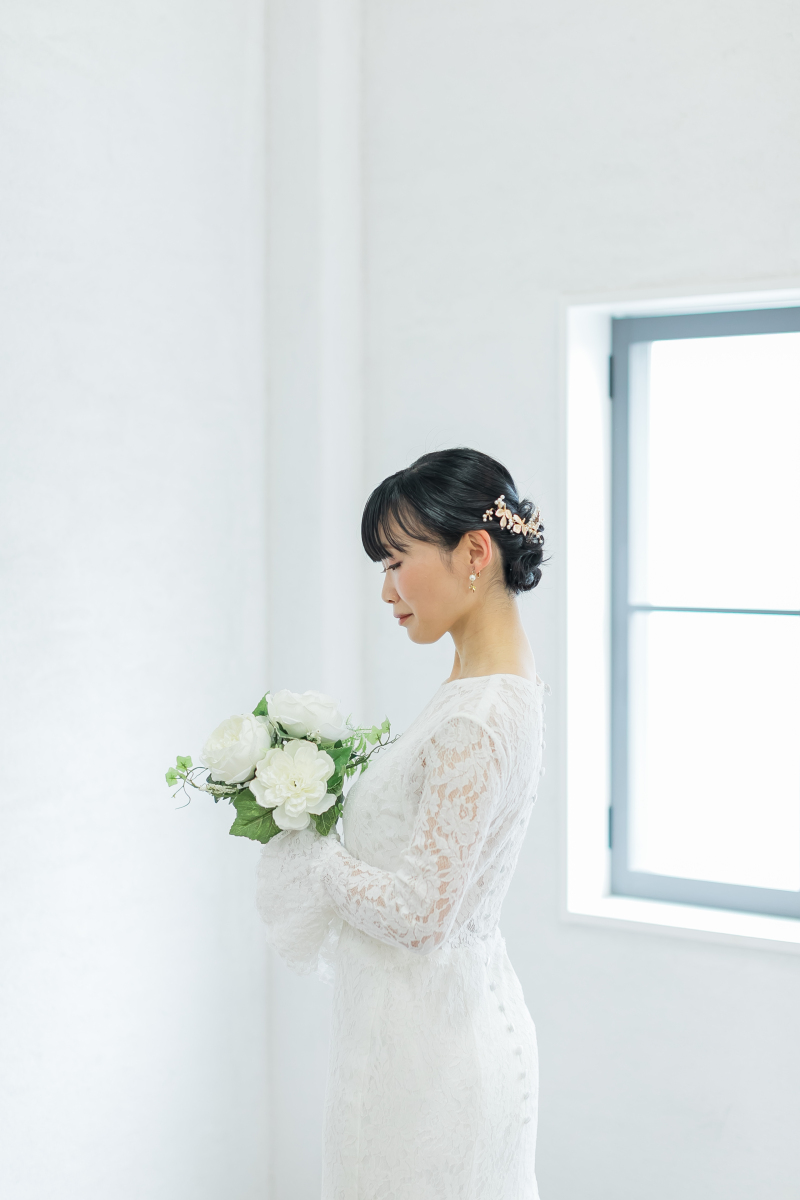 ご新婦様のソロショット。