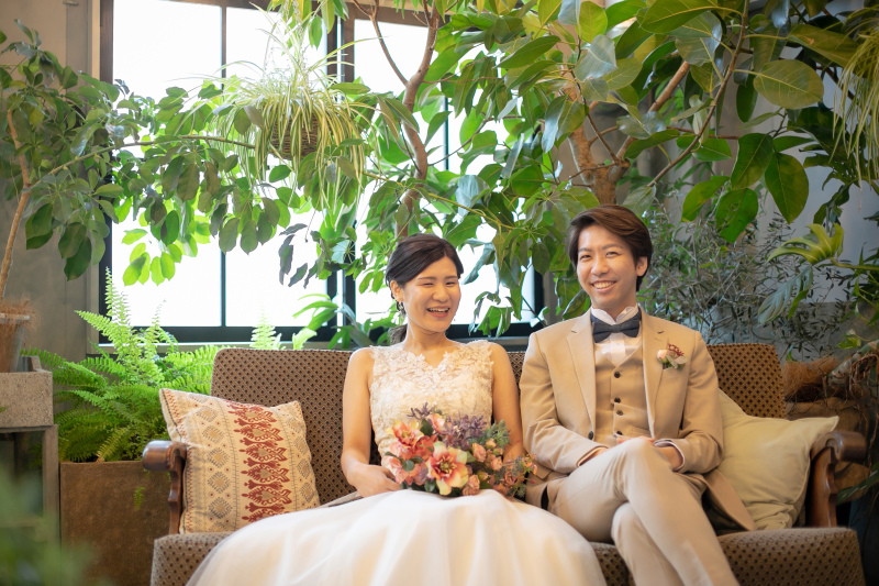 二人の笑顔はとびきりに優しい