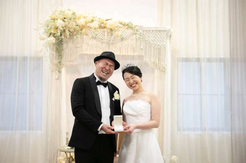 最後は二人でくしゃっと笑顔！