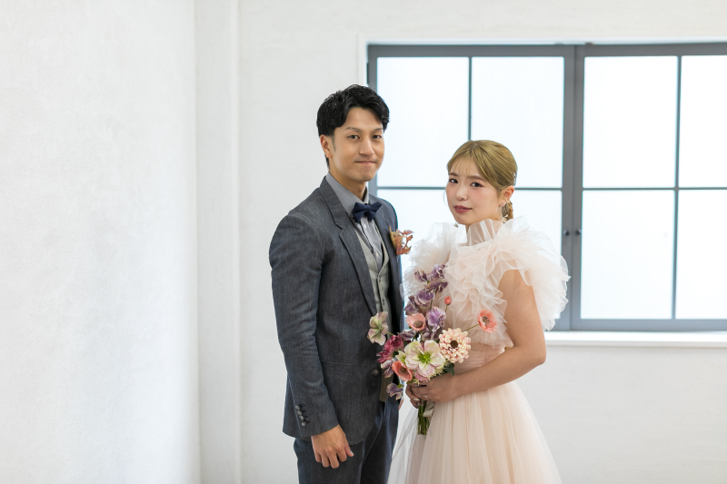 ドレスもヘアも変えて