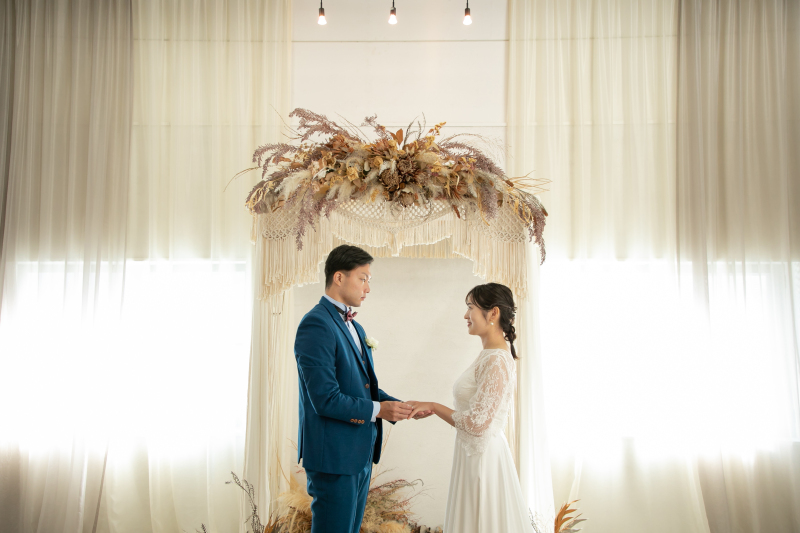 見つめあってにっこり