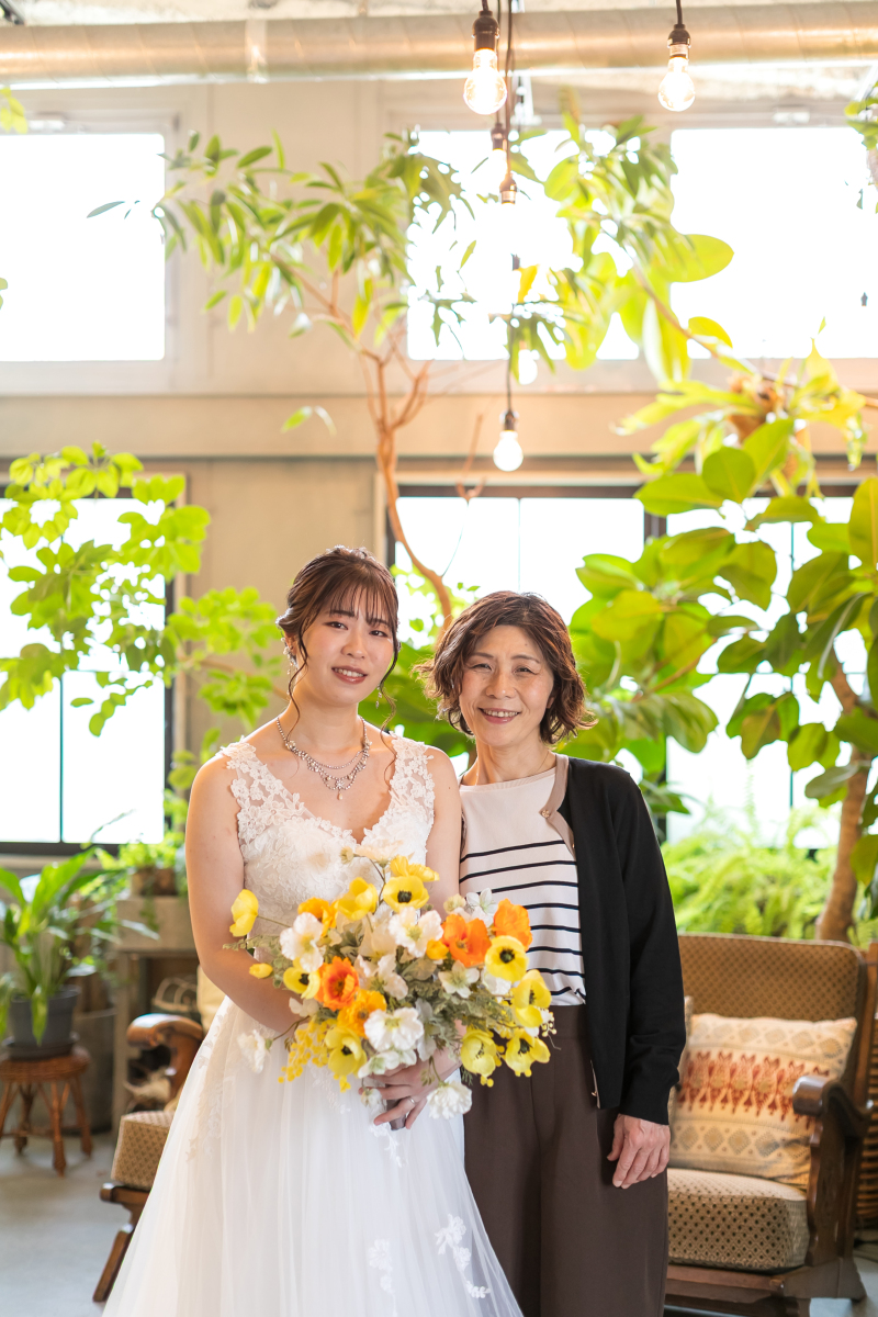 お母様との2ショット