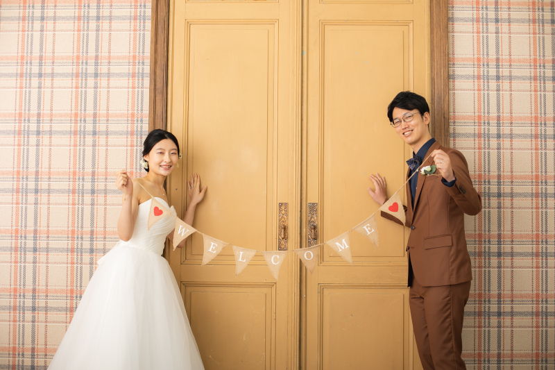 撮影用の小物もお二人がご用意