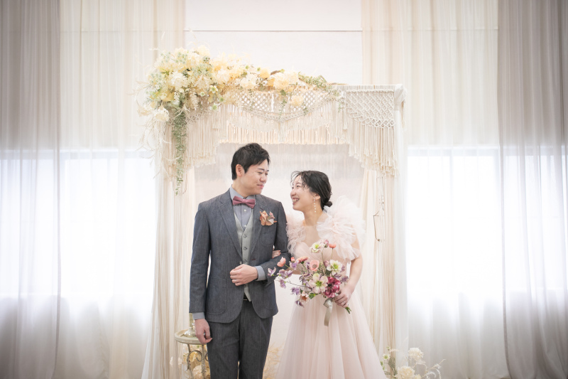 お二人で見つめ合い