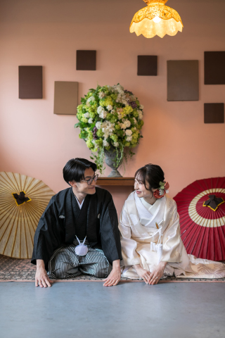 GREEN STUDIO_和装スタジオ『ガーデン』（グリーン・ピンク・イエロー）