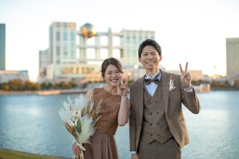 【お台場ロケーションプラン＋12Pアルバム】キャンペーン中3万円オフ！開放感いっぱいのロケーションフォト【衣装ランクアップなし】