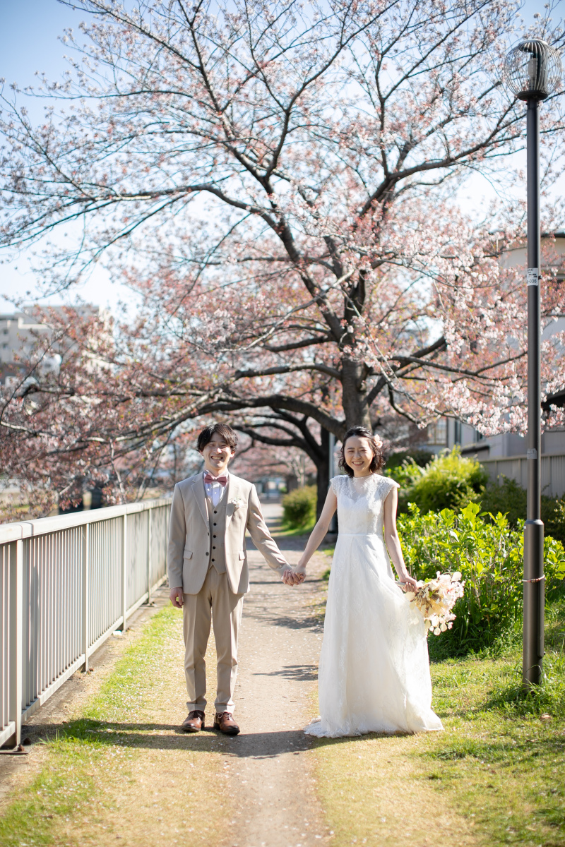 【桜ロケーションプラン】特典付き￥192,800&rarr;￥162,800。100カットデータ付きプラン【衣装選び放題】