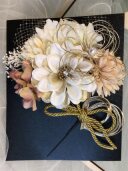 和装ﾍｯﾄﾞﾊﾟｰﾂ(白･ｺﾞｰﾙﾄﾞ･ﾋﾟﾝｸ 花がすみ)