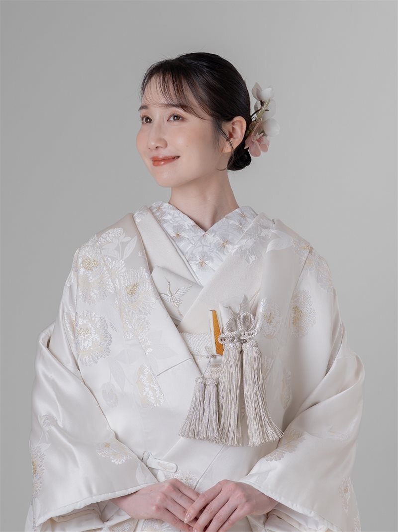色掛下 花重ね 牡丹 