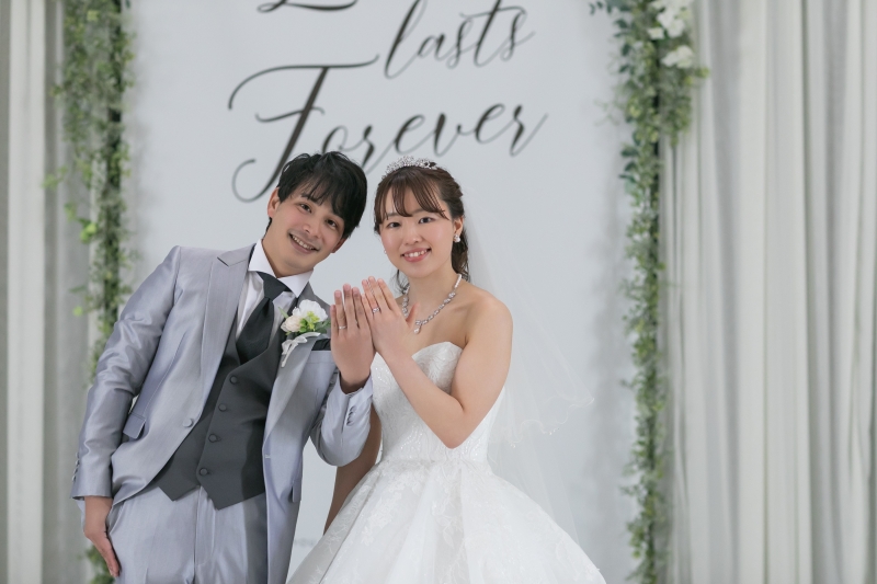 結婚式のワンシーンのよう・・・
