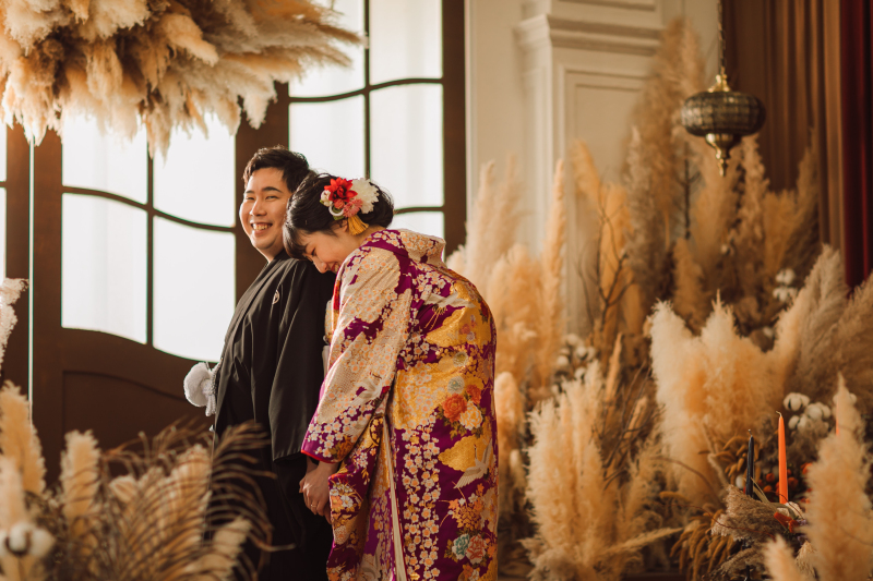 和装でスタジオフォト