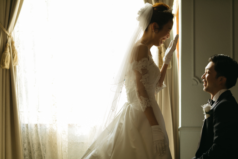 チャペルのカーテンで