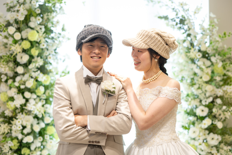 おそろいの帽子！