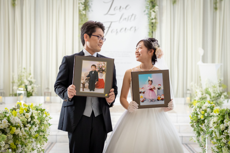 松山店のチャペルで、洋装前撮り