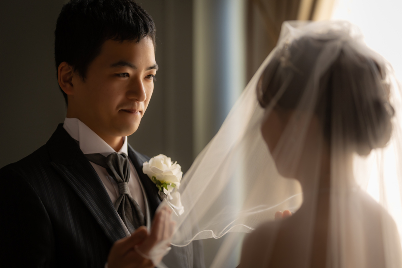 チャペルフォト＋カラードレス