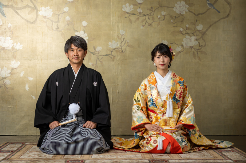 和装でスタジオフォト