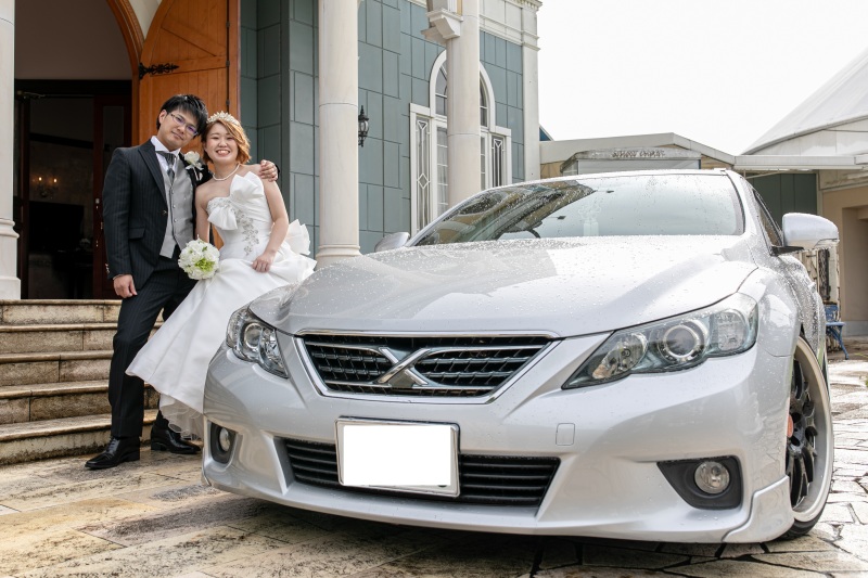 愛車と和装スタジオ&チャペルフォト