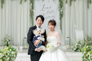 ワンちゃんとフォトウエディング♪（WD＋CD＋色打掛の３着）