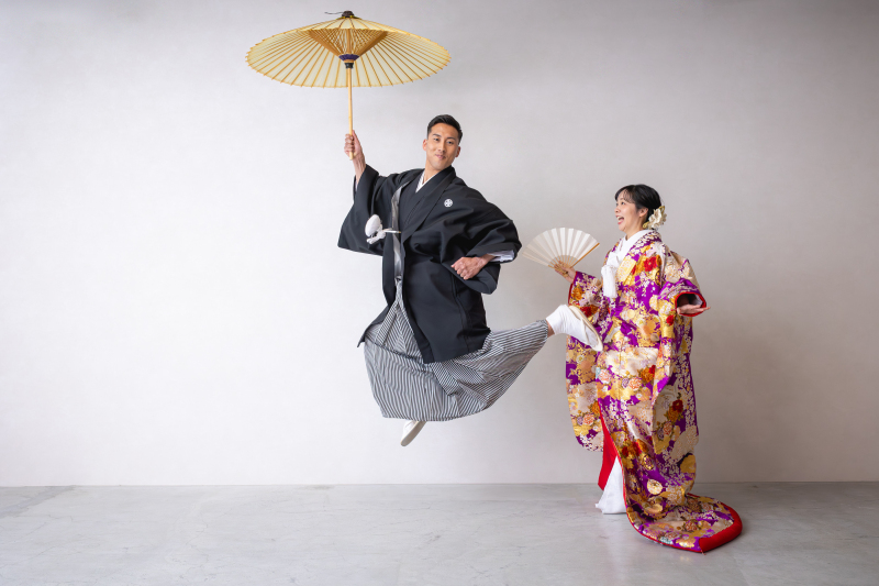 空飛ぶ新郎様！？