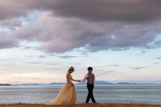 チャペルでフォト＋ビーチ撮影