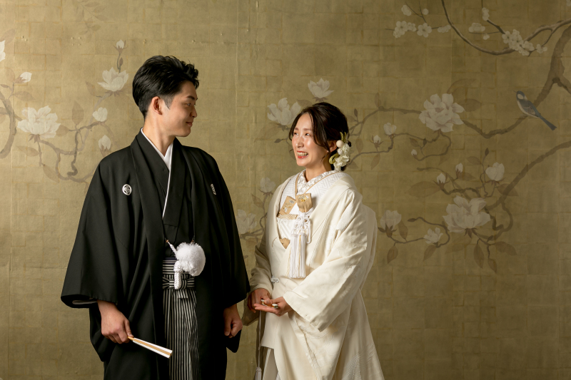 和装での前撮り