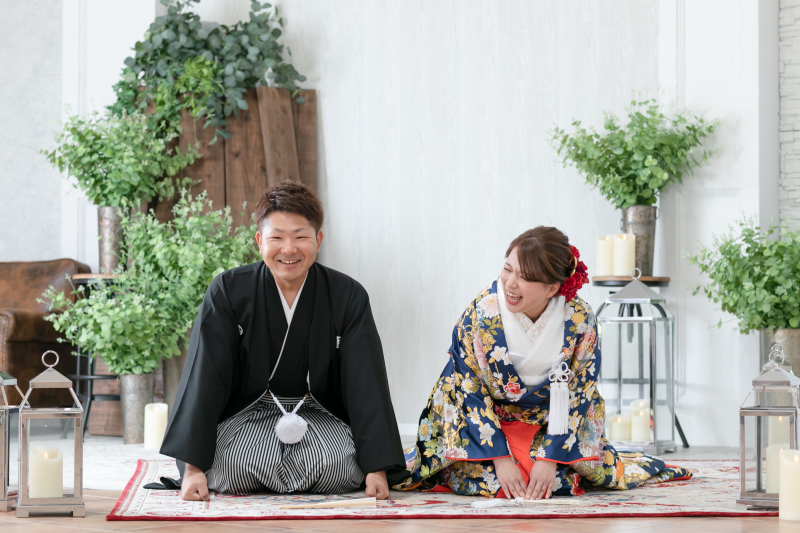 まずはスタジオで和装から