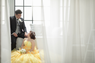 洋装2点チャペルとスタジオフォト