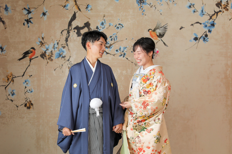 撮影序盤からいい笑顔の新婦様