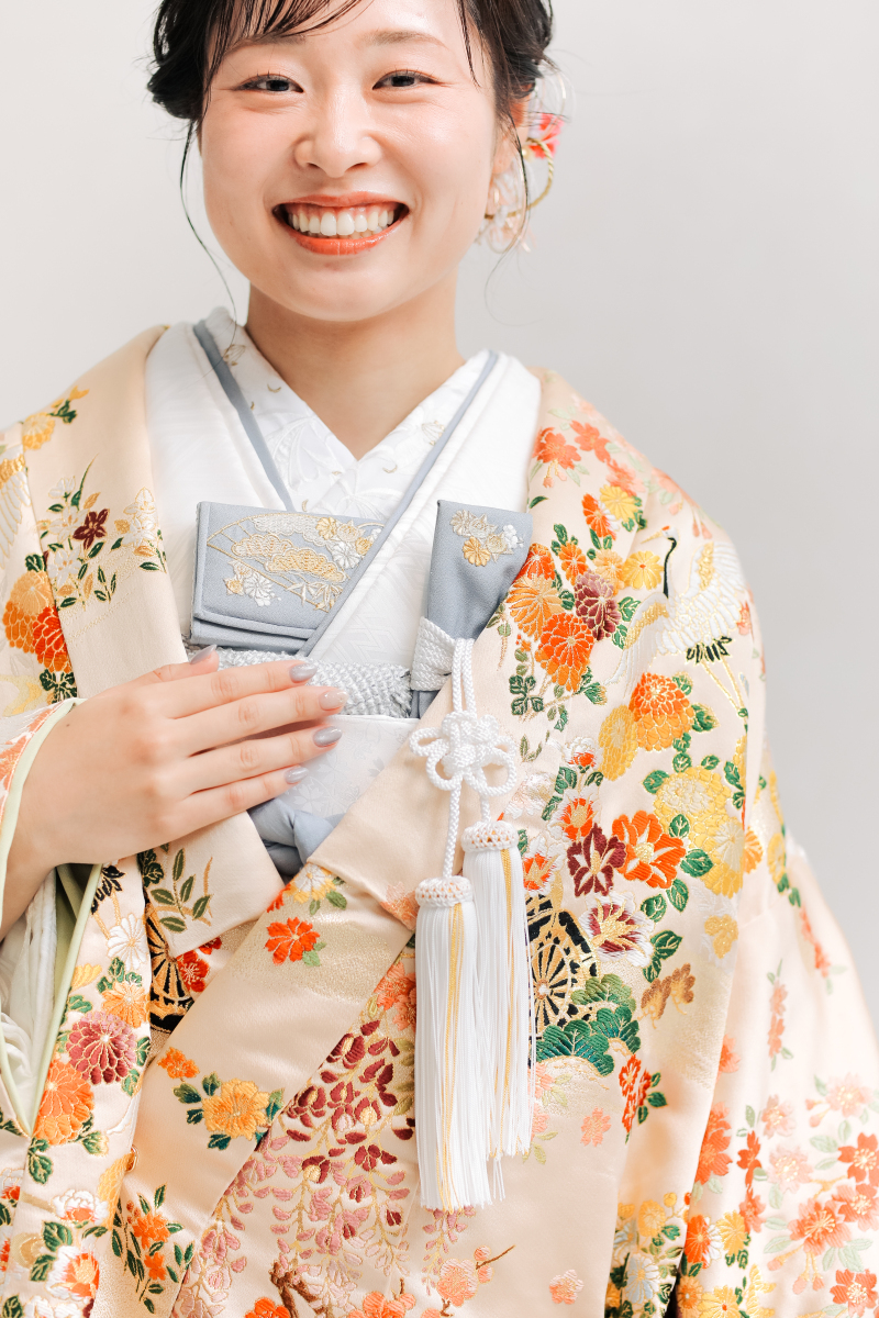 和装のコーディネートも華やかに