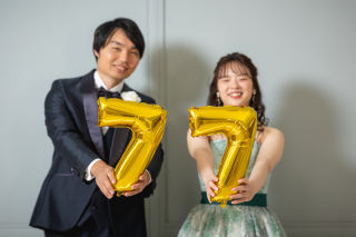 撮影アイテムが光るウエディングフォト♪