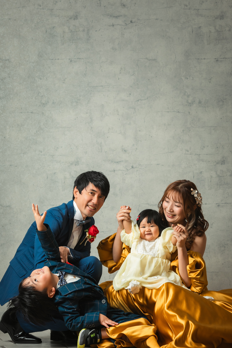 ドレスのお色もイエローで!