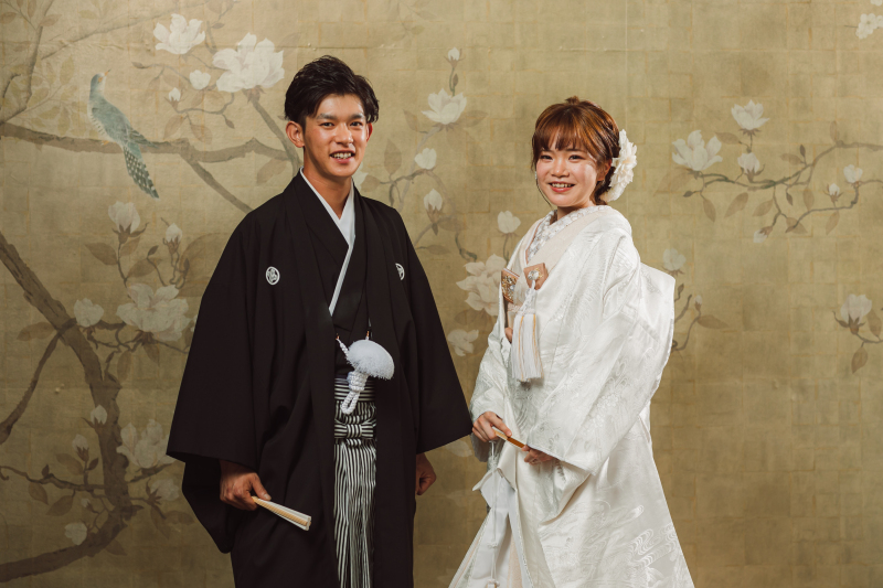 白無垢が映えるスタジオでのご撮影♪