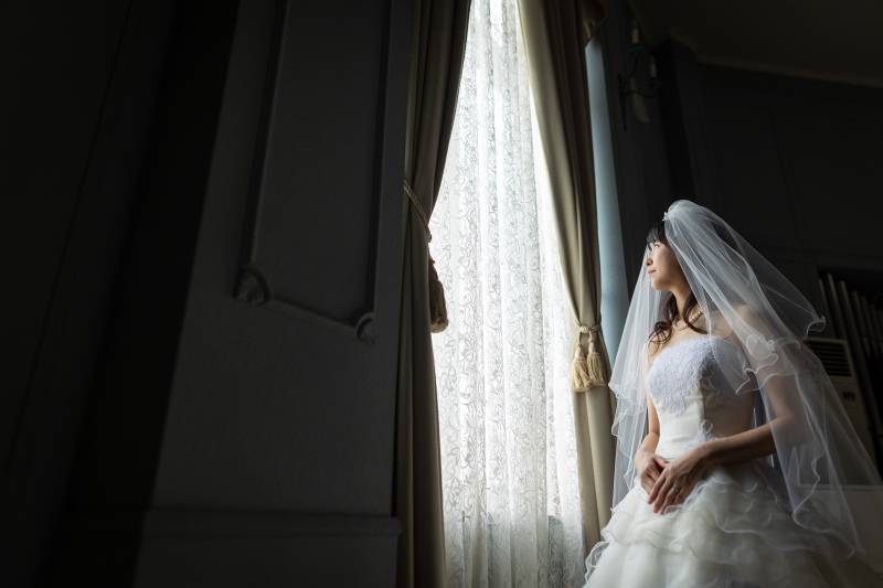 チャペルでウエディングフォト６