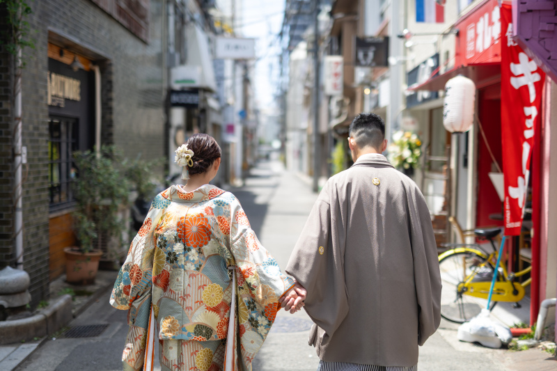 スタジオを飛び出して、路地裏フォト