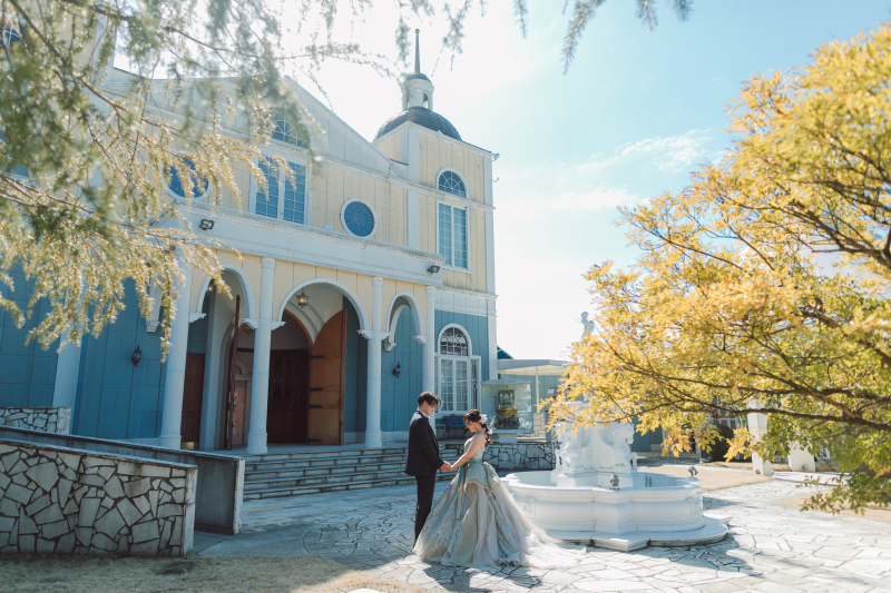 カラードレス前撮り(チャペル&スタジオ)