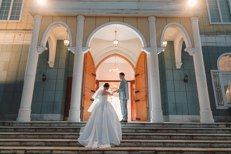 チャペルで挙式のようなフォトウエディング