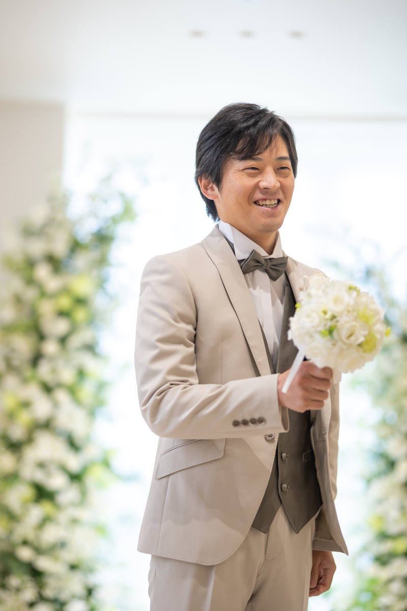 ご新郎様のソロショットも