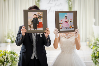 ウエディングドレス＆タキシードでの前撮り