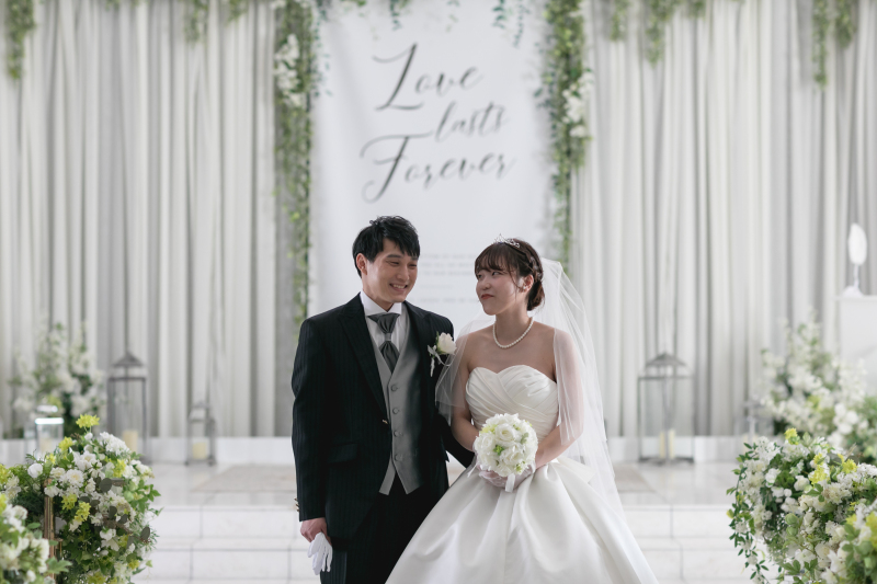 お互いに見つめ合って撮影スタート