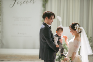 お子様とウエディングフォト