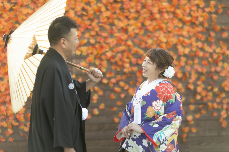 和装スタジオで前撮りフォト