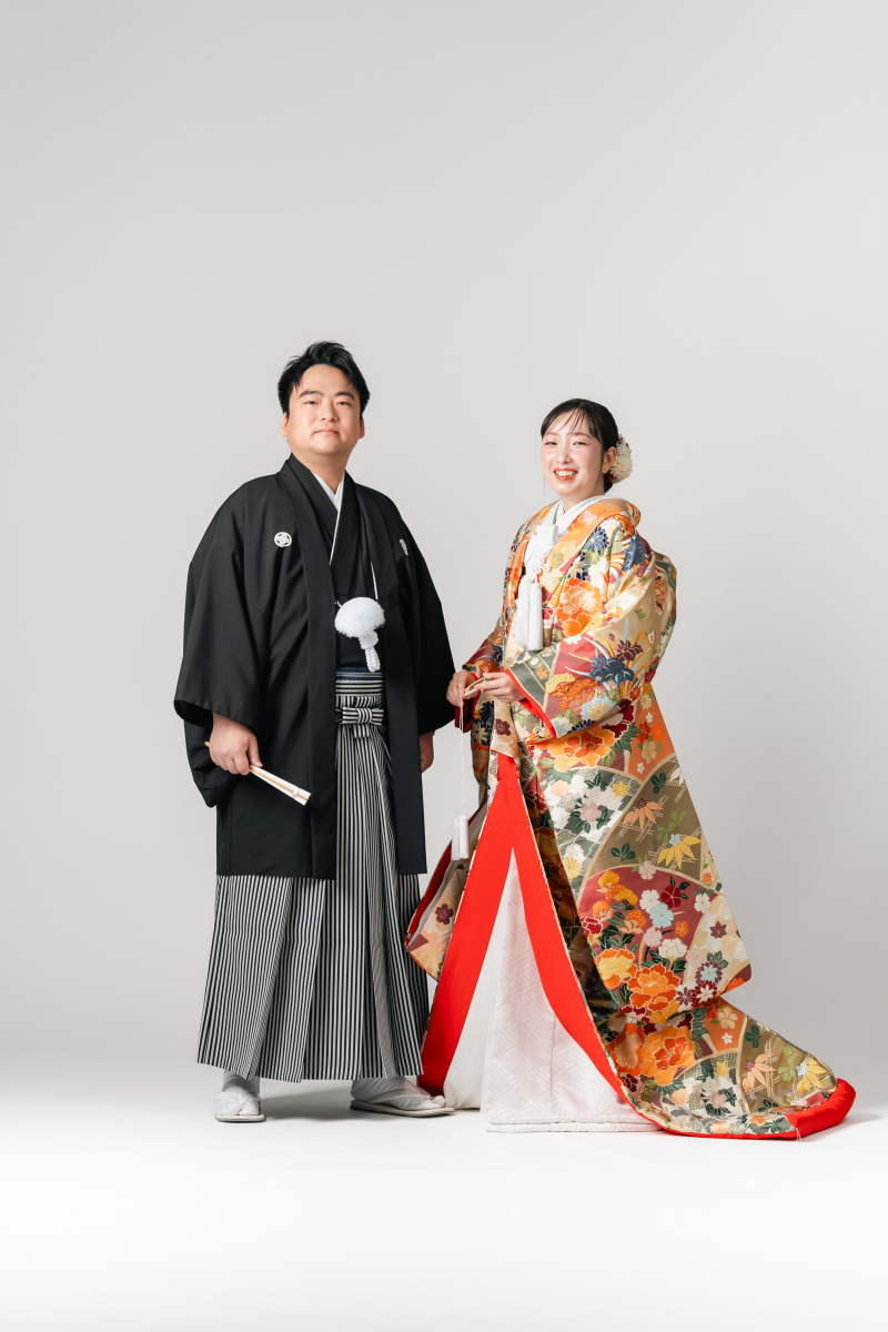 お衣裳が映えるバック紙撮影