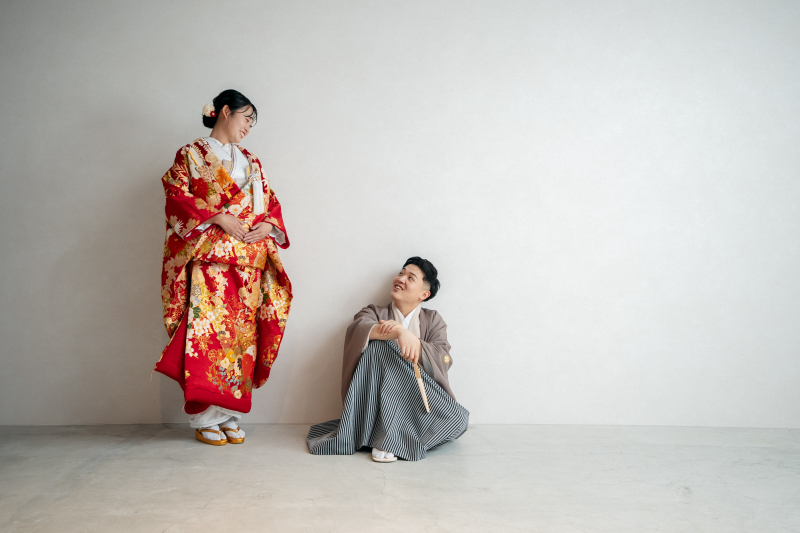 色打掛にお着替え