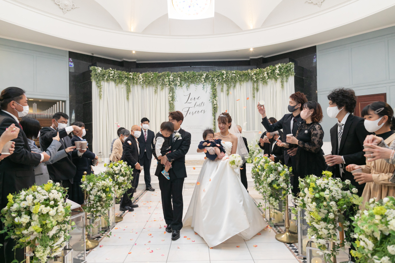 お子様と一緒に結婚式♪