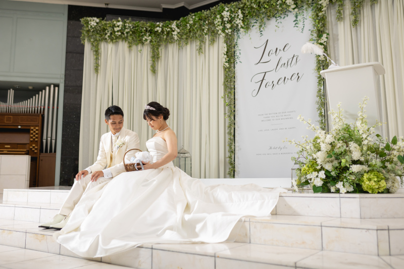 階段ショットは魅力たっぷり